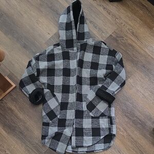 Plaid Hooded Jacket